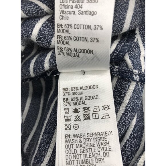 Roxy Striped Open Back Dress Blue White Medium NEW - Picture 5 of 7